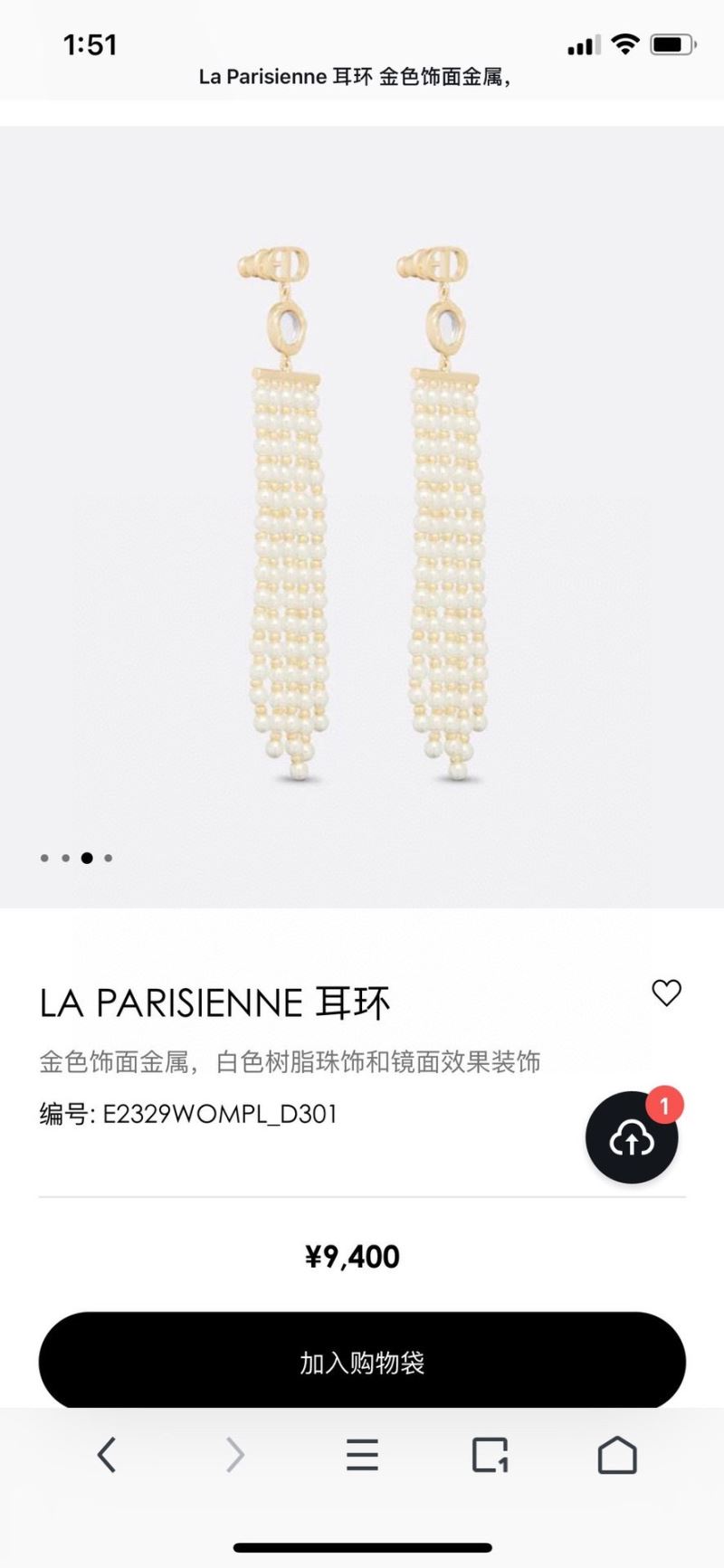 Christian Dior Earrings